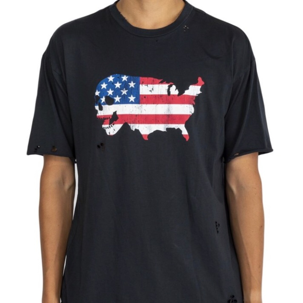 Alchemist USA Flag Black Tee Size M